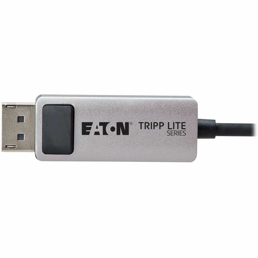 Eaton Tripp Lite Series USB-C to DisplayPort Active Adapter Cable (M/M) - 8K 60 Hz, 4K 144 Hz, HDR, 4:4:4, HDCP 2.3, Black, 3 ft. (0.9 m) — U444-003-DP8K6