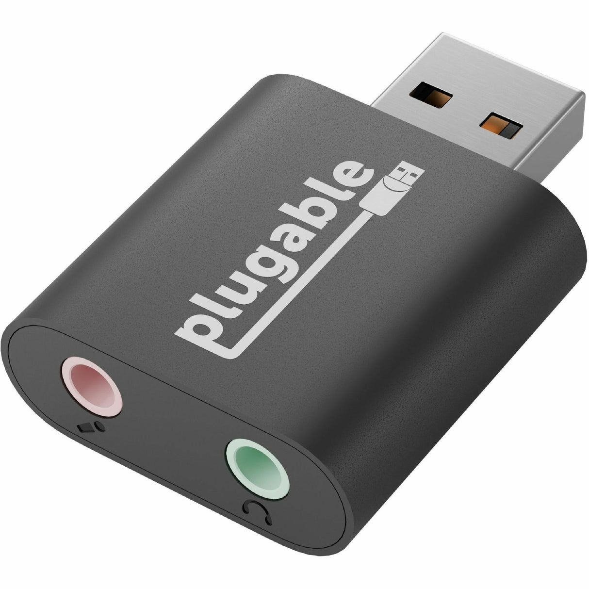 Plugable USB Audio Adapter with 3.5mm Speaker-Headphone and Microphone Jack, Add an External Stereo Sound Card to Any PC — USB-AUDIO