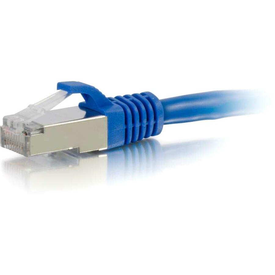 C2G 15ft Cat6 Ethernet Cable - Snagless Shielded (STP) - Blue — 00803