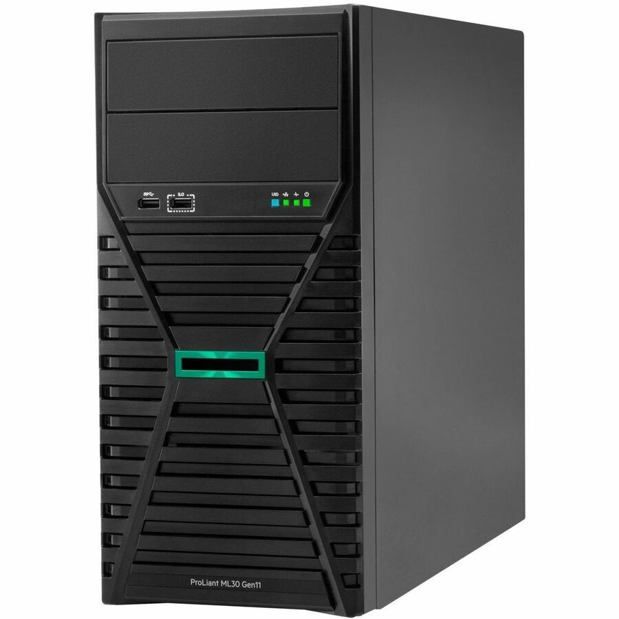 HPE ProLiant ML30 G11 4U Tower Server - 1 x Intel Xeon E-2414 2.60 GHz - 16 GB RAM - Serial ATA Controller — P65093-001