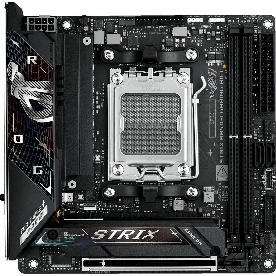 Asus ROG Strix B850-I GAMING WIFI Gaming Desktop Motherboard - AMD B850 Chipset - Socket AM5 - Mini ITX — ROG STRIXB850-IGAMINGWIFI
