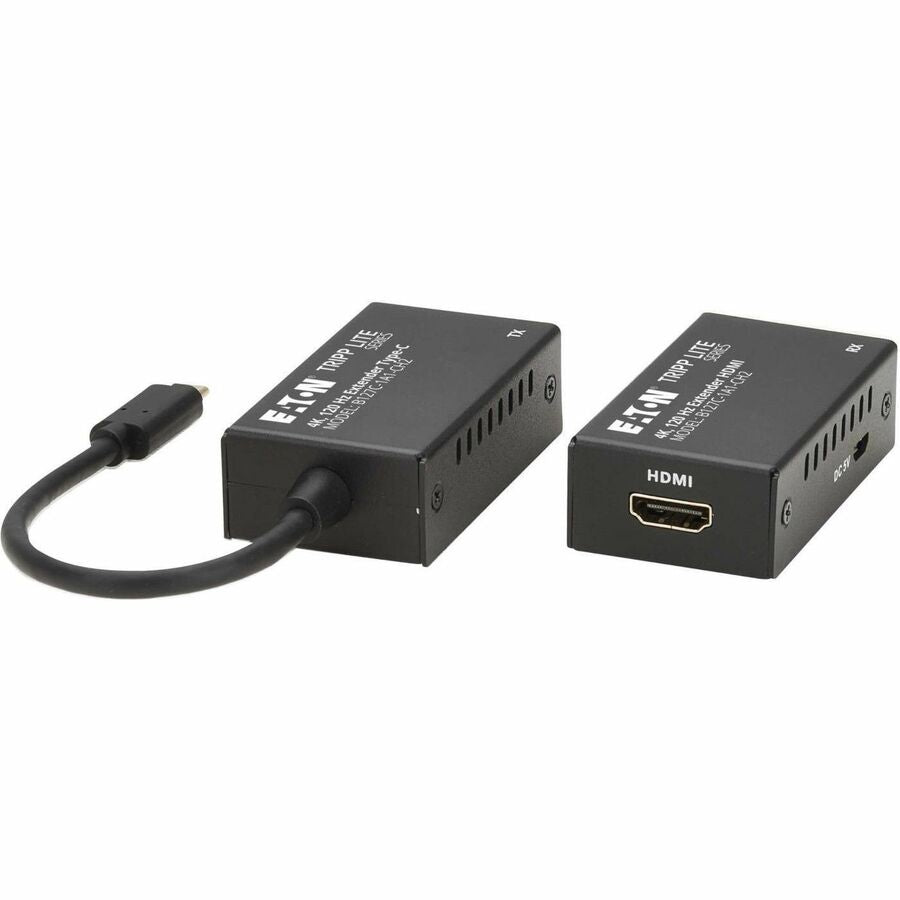Eaton Tripp Lite Series USB-C to HDMI over Cat6 Extender Kit, Transmitter/Receiver, 4K 120 Hz, HDR10, Up to 82 ft. (25 m) — B127C-1A1-CH2