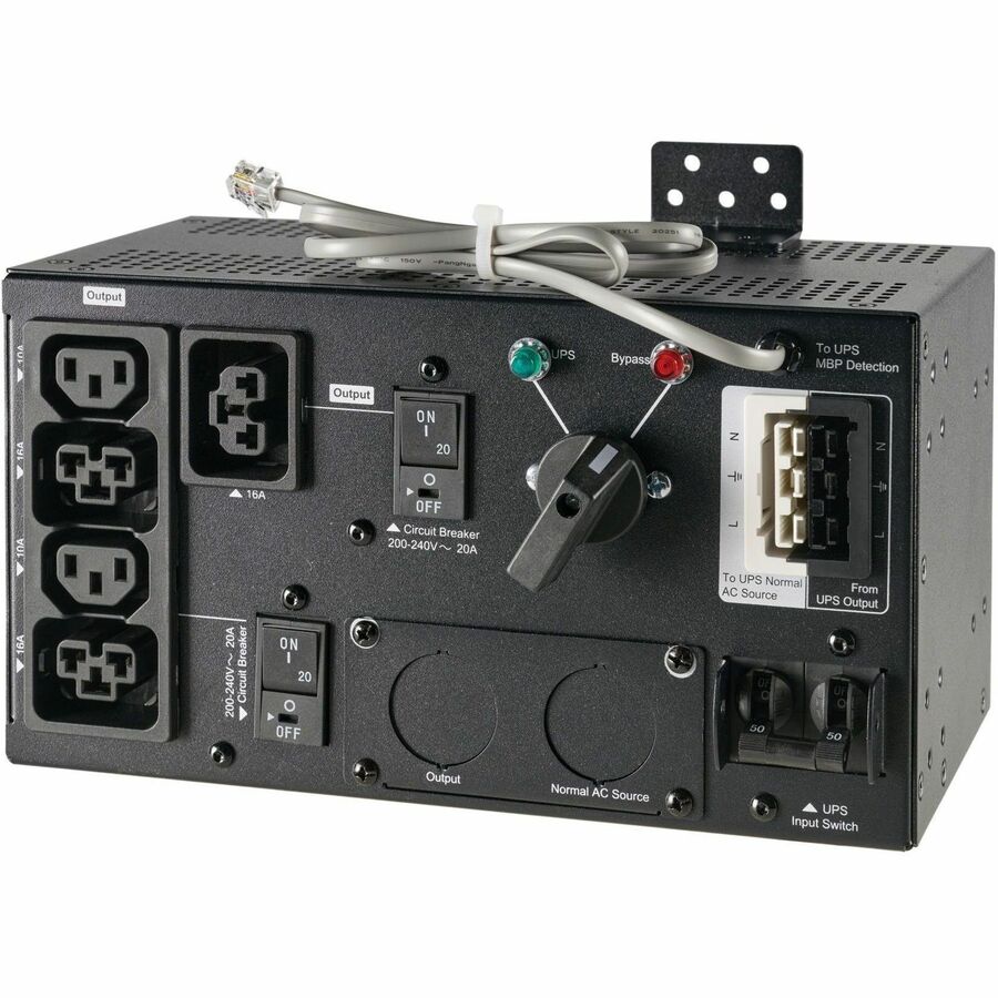 Eaton 9PX G2 Maintenance Bypass for 9PX6KIECG2 UPS System, Hardwired Input, 3 C39 and 2 C13 Outlets, 0U Rack/Tower/Wall — MBP6KIECG2