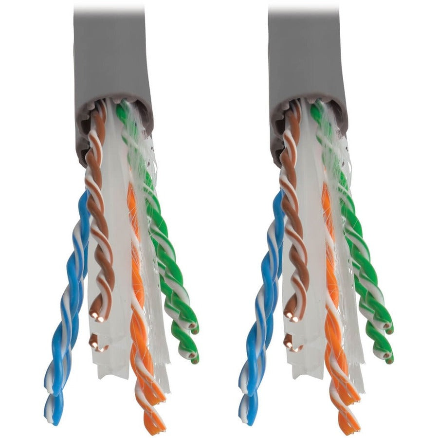 Eaton Tripp Lite Series Cat6 Gigabit Solid Core UTP PVC Bulk Ethernet Cable, Gray, 1000 ft. (304.8 m), TAA — N222-01K-GY