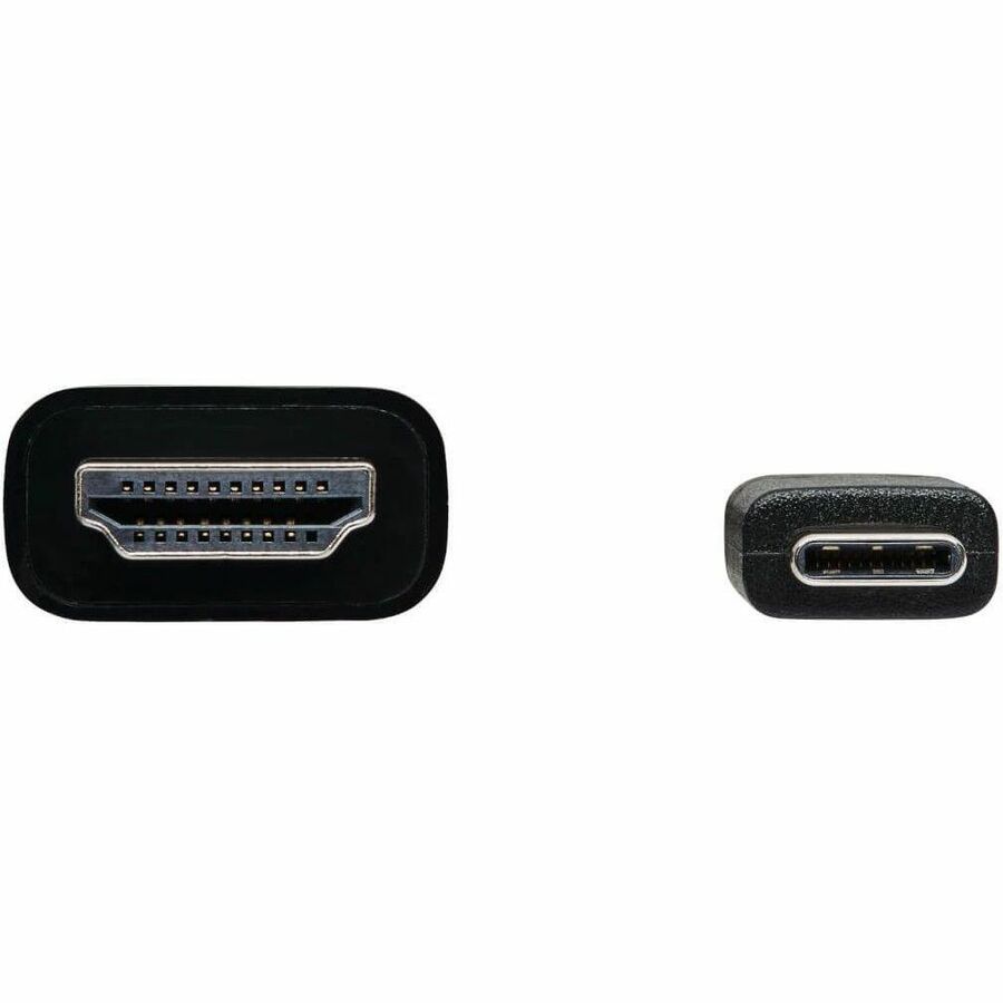Eaton Tripp Lite Series USB-C to HDMI Adapter Cable (M/M), 4K 60 Hz, 4:4:4, Thunderbolt 3 Compatible, Black, 6 ft. (1.8 m) — U444-006-H4K6BE