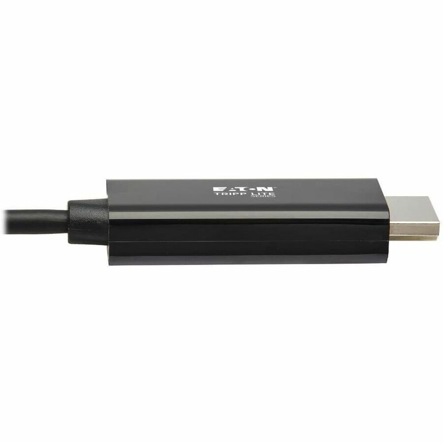 Eaton Tripp Lite Series USB-C to HDMI Adapter Cable (M/M), 4K 60 Hz, 4:4:4, Thunderbolt 3 Compatible, Black, 6 ft. (1.8 m) — U444-006-H4K6BE