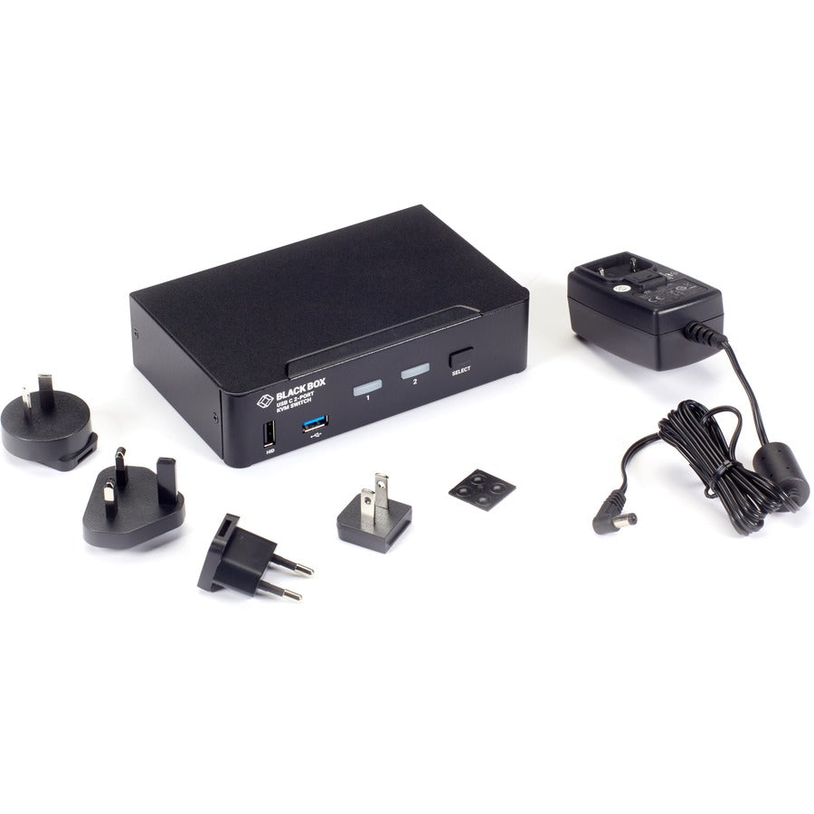 Black Box USB-C 4K KVM Switch, 2-Port — KVMC4K-2P