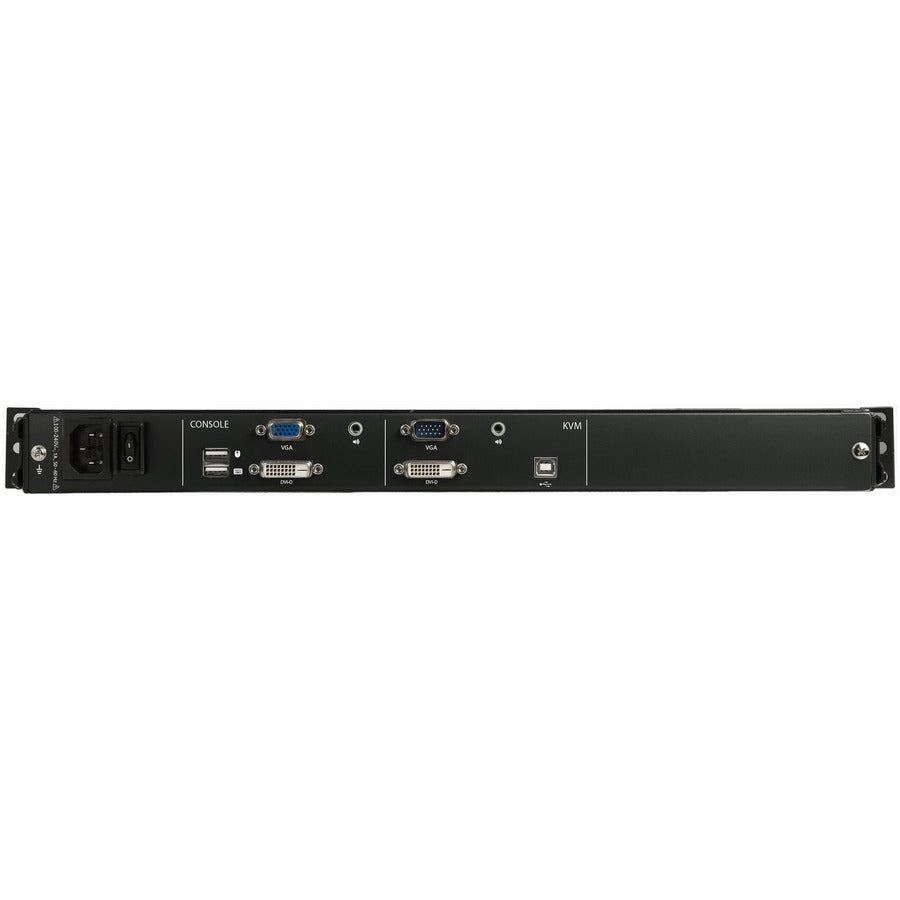 StarTech.com Dual Rail Rackmount KVM Console HD 1080p - DVI/VGA KVM w/17" LCD Monitor - 1U LCD KVM Server Rack Drawer w/Cables USB Support — RKCOND17HD