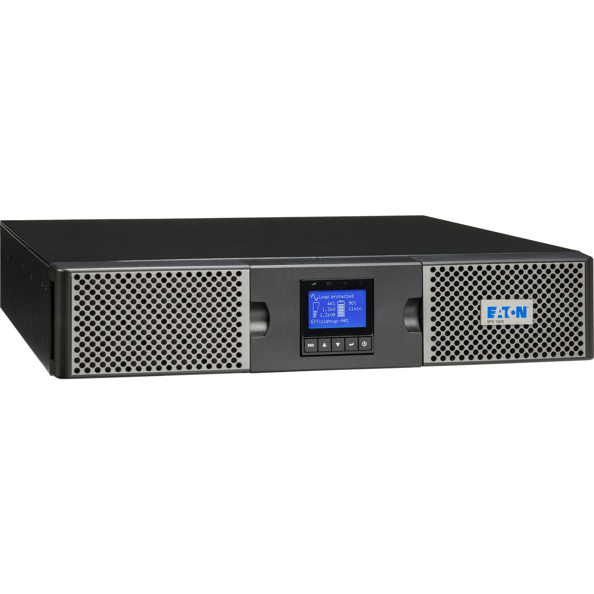 Eaton 9PX 3000VA 2700W 120V Online Double-Conversion UPS - L5-30P, 6x 5-20R, 1 L5-30R Outlets, Cybersecure Network Card Option, Extended Run, 2U Rack/Tower — 9PX3000RT