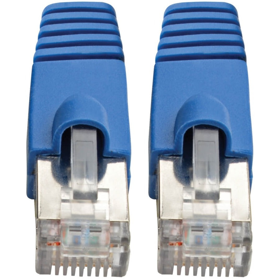 Eaton Tripp Lite Series Cat6a 10G Snagless Shielded STP Ethernet Cable (RJ45 M/M), PoE, Blue, 15 ft. (4.57 m) — N262-015-BL
