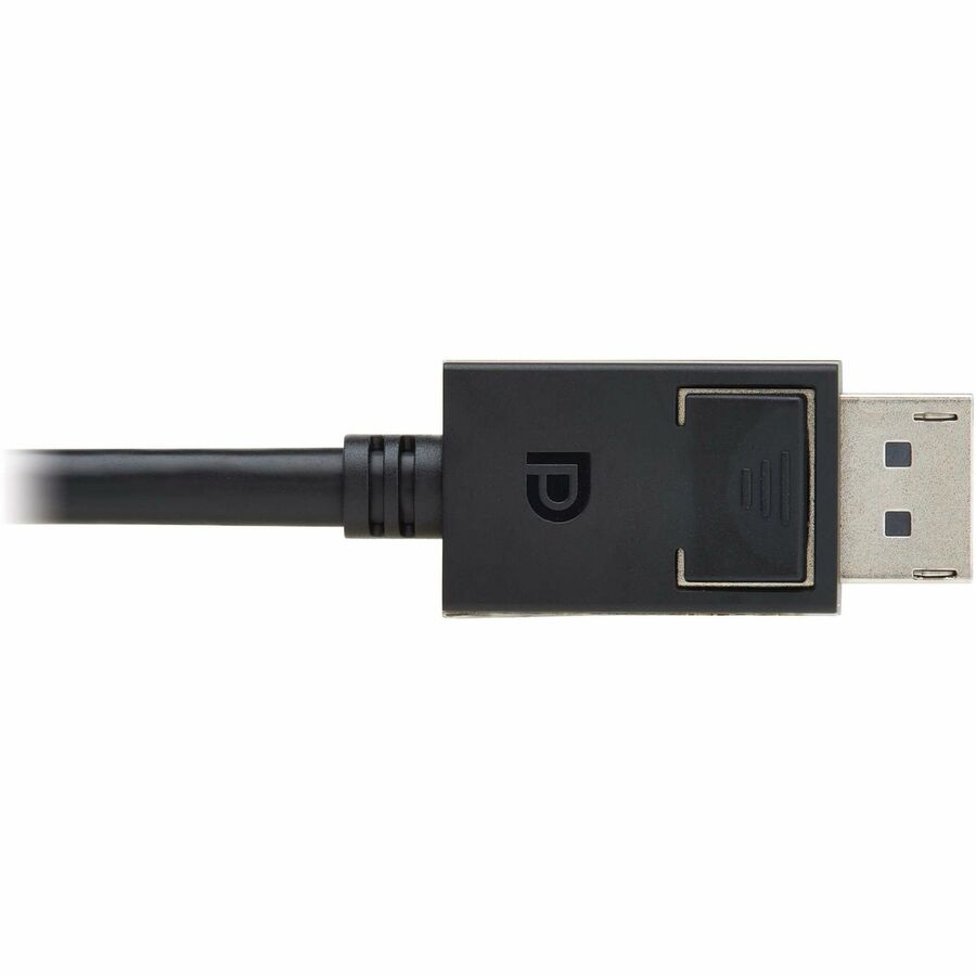 Eaton Tripp Lite Series DisplayPort 2.1 Cable with Latching Connectors (M/M), 8K 60 Hz, 40 Gbps, HDR, HBR3, MST, 4:4:4, HDCP 2.2, Black, 6 ft. (1.8 m) — P580-006-8K6-2