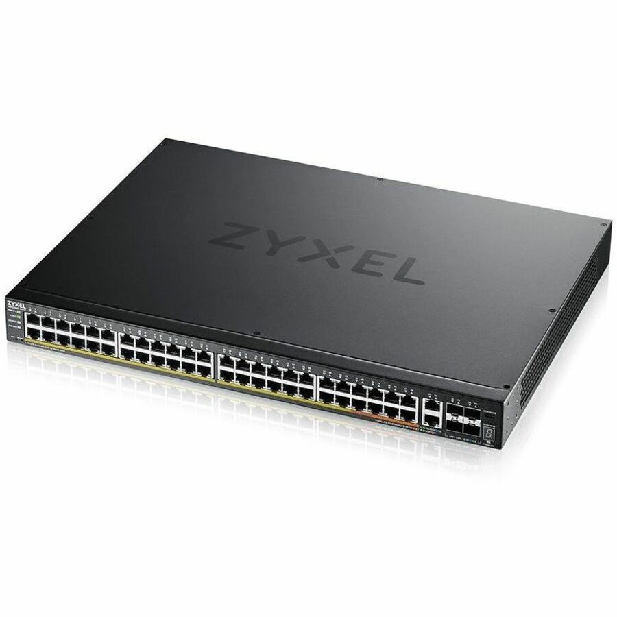 ZYXEL XGS2220-54FP 48-Port Gigabit L3 Managed and Nebula Pro Cloud Managed Switch | 40 PoE+ / 10 PoE++ Ports at 960W with 4 SFP+ 10G Uplinks and 2 10G Ethernet Ports — XGS2220-54FP