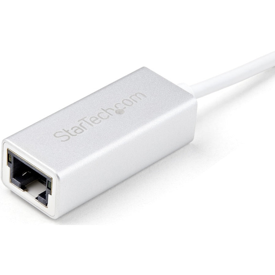 StarTech.com USB 3.0 to Gigabit Network Adapter - Silver - Sleek Aluminum Design Ideal for MacBook, Chromebook or Tablet — USB31000SA