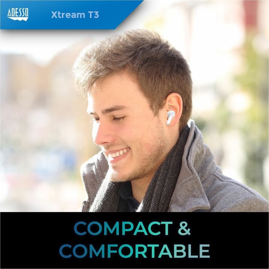 Adesso XTREAM T3 True Wireless Stereo Earbuds With Touch Controlled Charging Case — Xtream T3