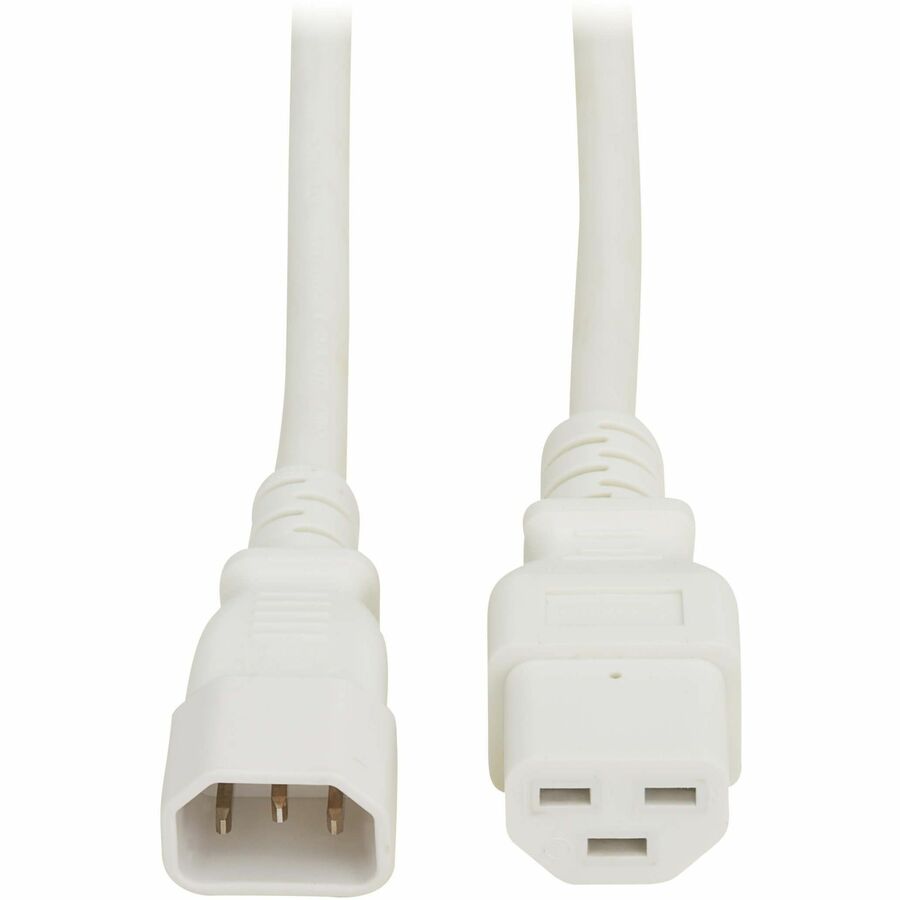 Eaton Tripp Lite Series Power Cord, C14 to C21 - Heavy-Duty, 15A, 250V, 14 AWG, 4 ft. (1.2 m), White — P037-004-AWH