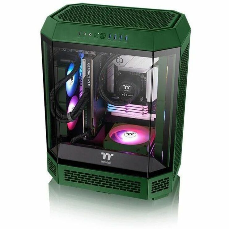 Thermaltake CT120 EX ARGB Sync PC Cooling Fan Racing Green (3-Fan Pack) — CL-F220-PL12RG-A