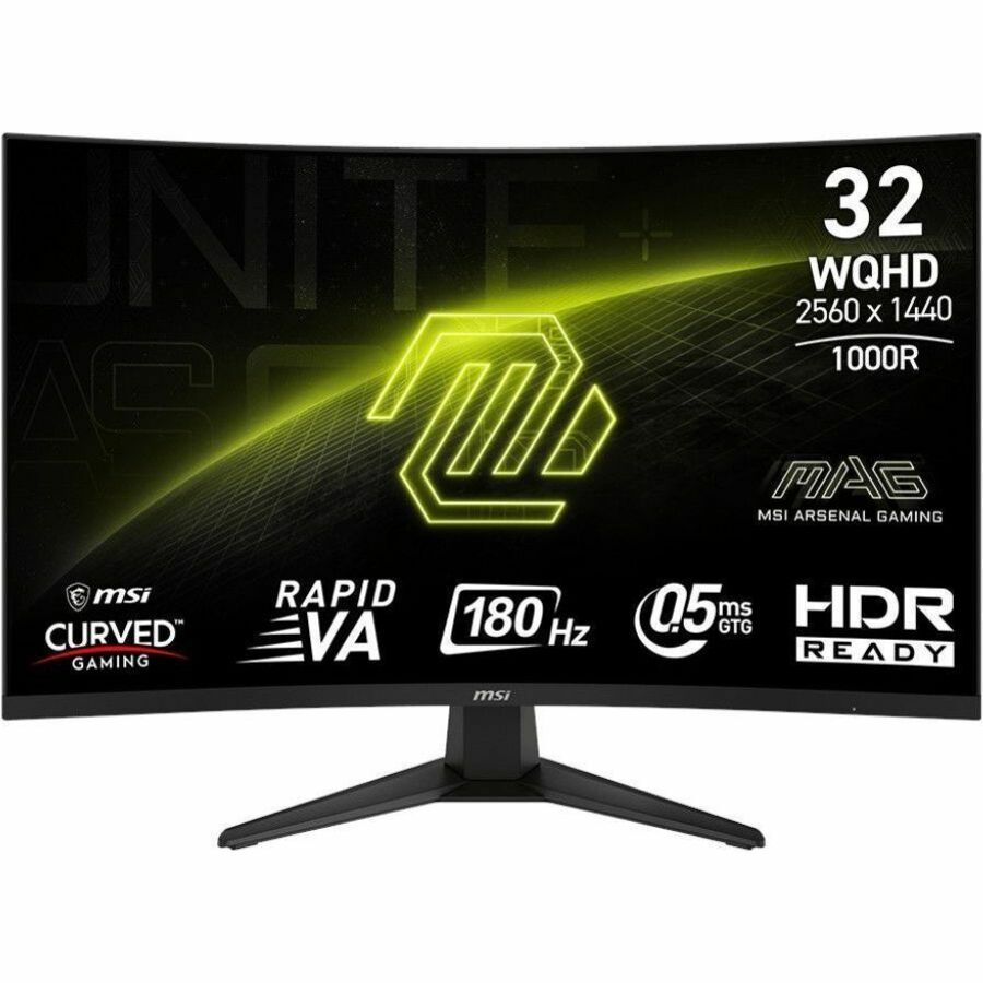 MSI MAG 325CQF 31.5 inch VA QHD Display 180Hz FreeSync Curved Gaming Monitor — MAG325CQF
