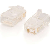 C2G RJ45 Cat5E Modular Plug for Round Stranded Cable Multipack (50-Pack) — 11380