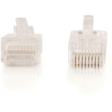 C2G RJ45 Cat5E Modular Plug for Round Stranded Cable Multipack (50-Pack) — 11380