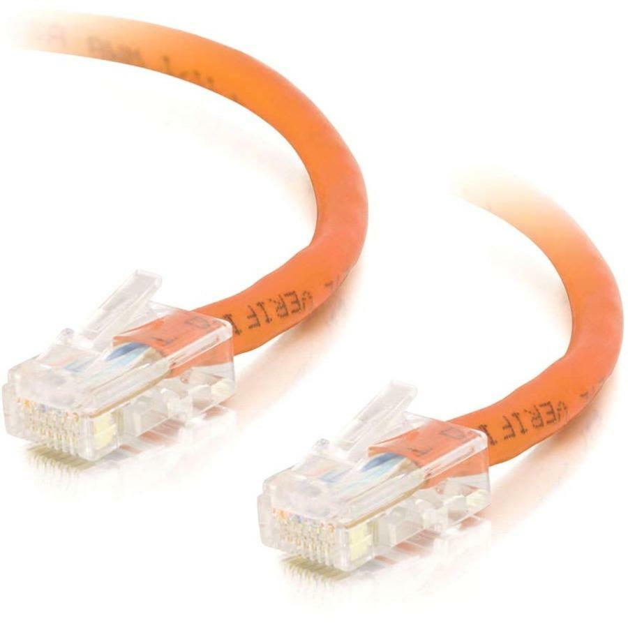 C2G-3ft Cat5e Non-Booted Crossover Unshielded (UTP) Network Patch Cable - Orange — 24494