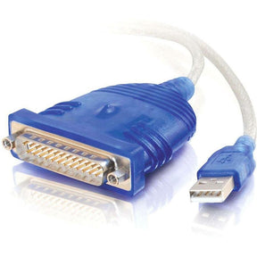 C2G 6ft USB to Serial Adapter - USB to DB25 Serial RS232 Cable - M/M — 22429