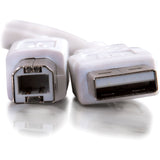C2G 3.3ft USB to USB B Cable - USB A to USB B - USB 2.0 - White - M/M — 13171
