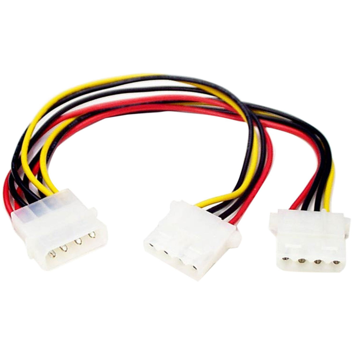 StarTech.com LP4 to 2x LP4 Power Y Splitter Cable - Power cable - 4 pin internal power (F) - 4 pin internal power (M) — PYO2L