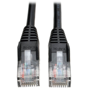 Eaton Tripp Lite Series Cat5e 350 MHz Snagless Molded (UTP) Ethernet Cable (RJ45 M/M), PoE - Black, 5 ft. (1.52 m) — N001-005-BK