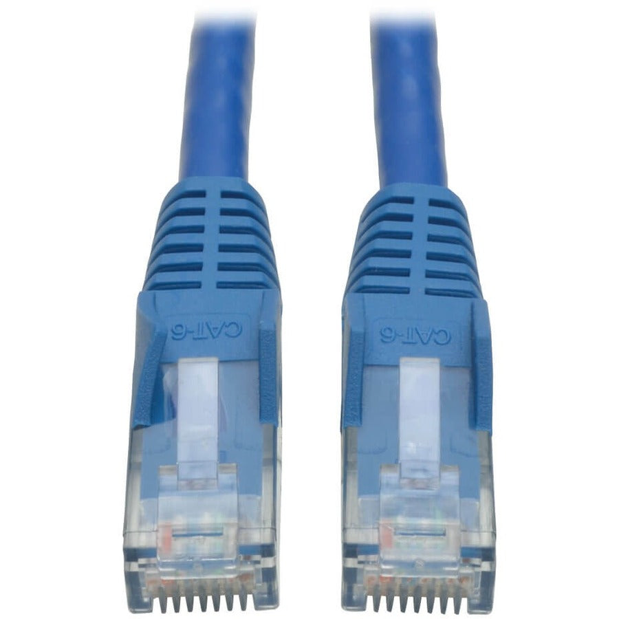 Eaton Tripp Lite Series Cat6 Gigabit Snagless Molded (UTP) Ethernet Cable (RJ45 M/M), PoE, Blue, 14 ft. (4.27 m) — N201-014-BL