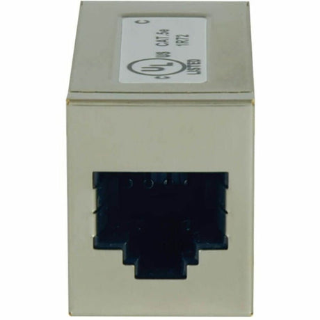 Tripp Lite by Eaton Cat5e Cat5 Straight Through Modular Shielded In-Line Coupler RJ45 F/F — N032-001
