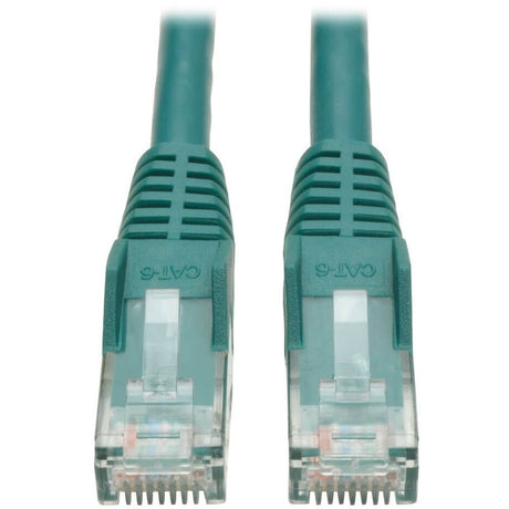 Eaton Tripp Lite Series Cat6 Gigabit Snagless Molded (UTP) Ethernet Cable (RJ45 M/M), PoE, Green, 7 ft. (2.13 m) — N201-007-GN