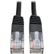 Eaton Tripp Lite Series Cat5e 350 MHz Molded (UTP) Ethernet Cable (RJ45 M/M), PoE - Black, 3 ft. (0.91 m) — N002-003-BK