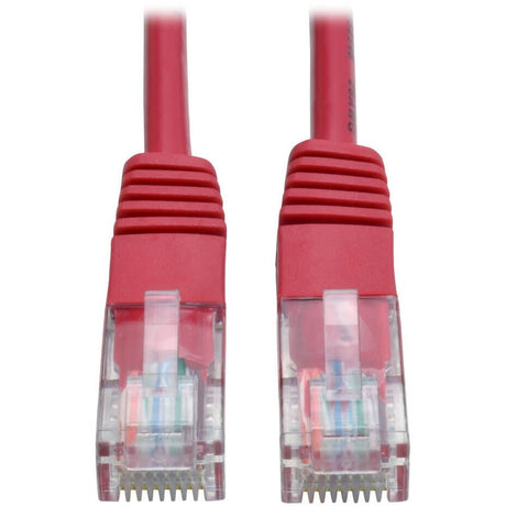 Eaton Tripp Lite Series Cat5e 350 MHz Molded (UTP) Ethernet Cable (RJ45 M/M), PoE - Red, 3 ft. (0.91 m) — N002-003-RD