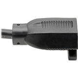 Eaton Tripp Lite Series NEMA 5-15R to C14 Computer AC Power Cable - 13A, 125V, 16 AWG, 2 ft. (0.61 m), Black — P002-002