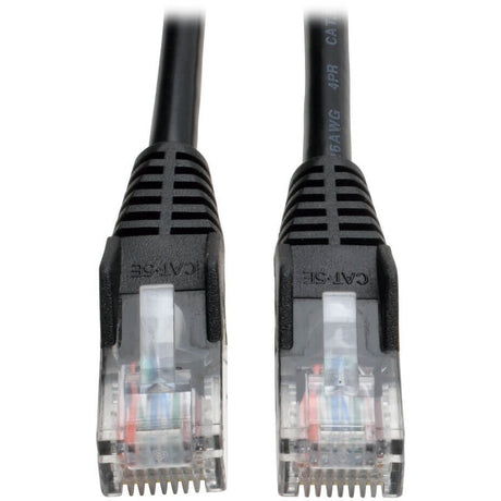 Eaton Tripp Lite Series Cat5e 350 MHz Snagless Molded (UTP) Ethernet Cable (RJ45 M/M), PoE - Black, 10 ft. (3.05 m) — N001-010-BK