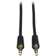 Eaton Tripp Lite Series 3.5mm Mini Stereo Audio Cable for Microphones, Speakers and Headphones (M/M), 6 ft. (1.83 m) — P312-006