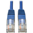 Eaton Tripp Lite Series Cat5e 350 MHz Molded (UTP) Ethernet Cable (RJ45 M/M), PoE - Blue, 5 ft. (1.52 m) — N002-005-BL