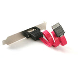 StarTech.com 1 Port SATA to eSATA Slot Plate Bracket - Serial ATA internal to external panel - 7 pin Serial ATA - 7 pin external Serial ATA - 30 cm — ESATAPLATE1