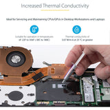 StarTech.com Thermal Paste, 1.5g Metal Oxide Heat Sink Compound, Re-sealable Syringes, CPU Paste — SILVGREASE1