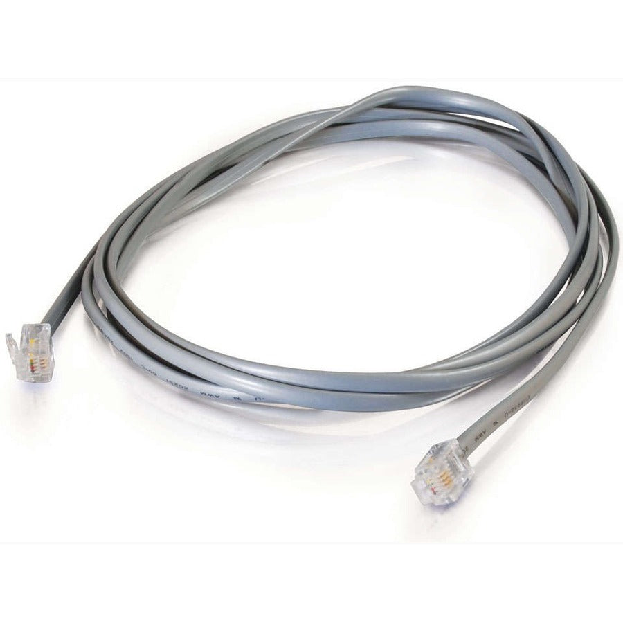 C2G 25ft RJ11 6P4C Straight Modular Cable — 02973