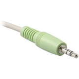 C2G 6ft 3.5mm M/M Stereo Audio Cable (PC-99 Color-Coded) — 27411