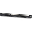 Eaton Tripp Lite Series 24-Port 1U Rack-Mount Cat6/Cat5 Feedthrough Patch Panel, RJ45 Ethernet, TAA — N254-024