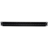Eaton Tripp Lite Series 24-Port 1U Rack-Mount Cat6/Cat5 Feedthrough Patch Panel, RJ45 Ethernet, TAA — N254-024