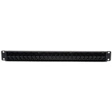 Eaton Tripp Lite Series 24-Port 1U Rack-Mount Cat6/Cat5 Feedthrough Patch Panel, RJ45 Ethernet, TAA — N254-024
