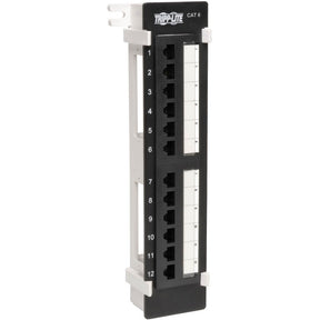 Eaton Tripp Lite Series 12-Port Cat6/Cat5 Wall-Mount Vertical 110 Patch Panel, TAA — N250-012