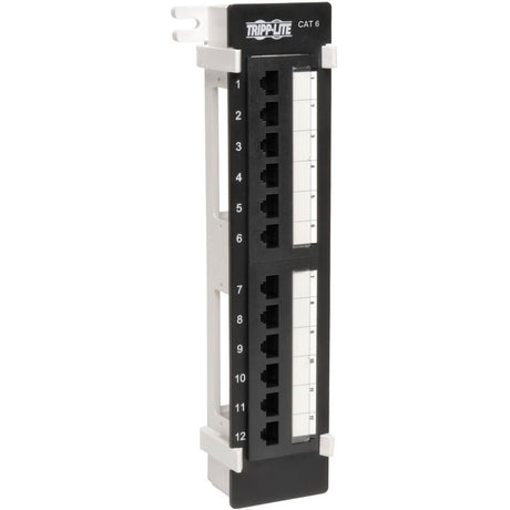 Eaton Tripp Lite Series 12-Port Cat6/Cat5 Wall-Mount Vertical 110 Patch Panel, TAA — N250-012