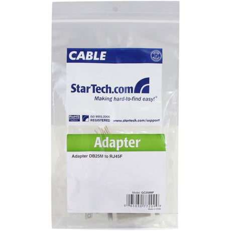 StarTech.com DB25 to RJ45 Modular Adapter - Serial adapter - DB-25 (M) - RJ-45 (F) — GC258MF