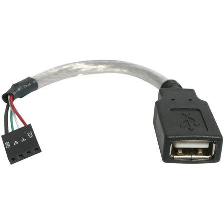 StarTech.com 6in USB 2.0 Cable - USB A to USB 4 Pin Header F/F USB A Female to Motherboard Header Adapter - USB cable - 4 pin USB Type A (F) - 4 pin MPC (F) - 15 cm — USBMBADAPT