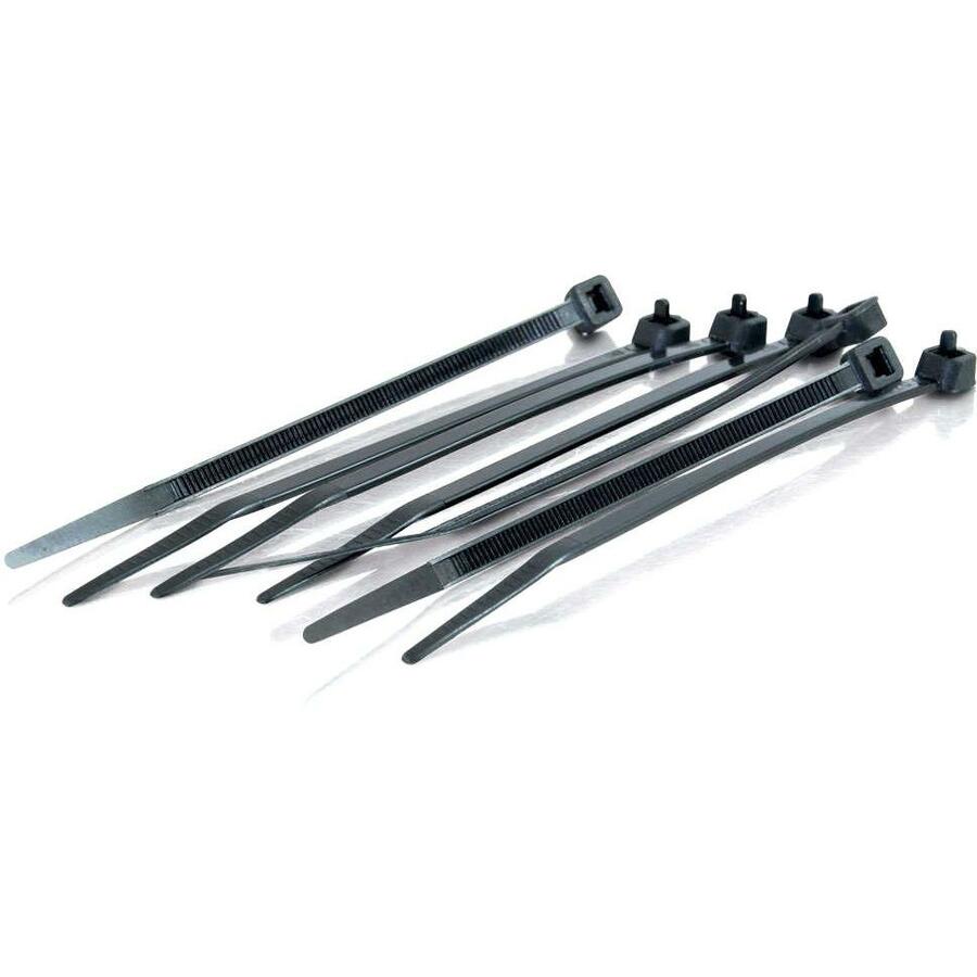 C2G 4in Cable Tie Multipack (100 pack) - Black — 43036