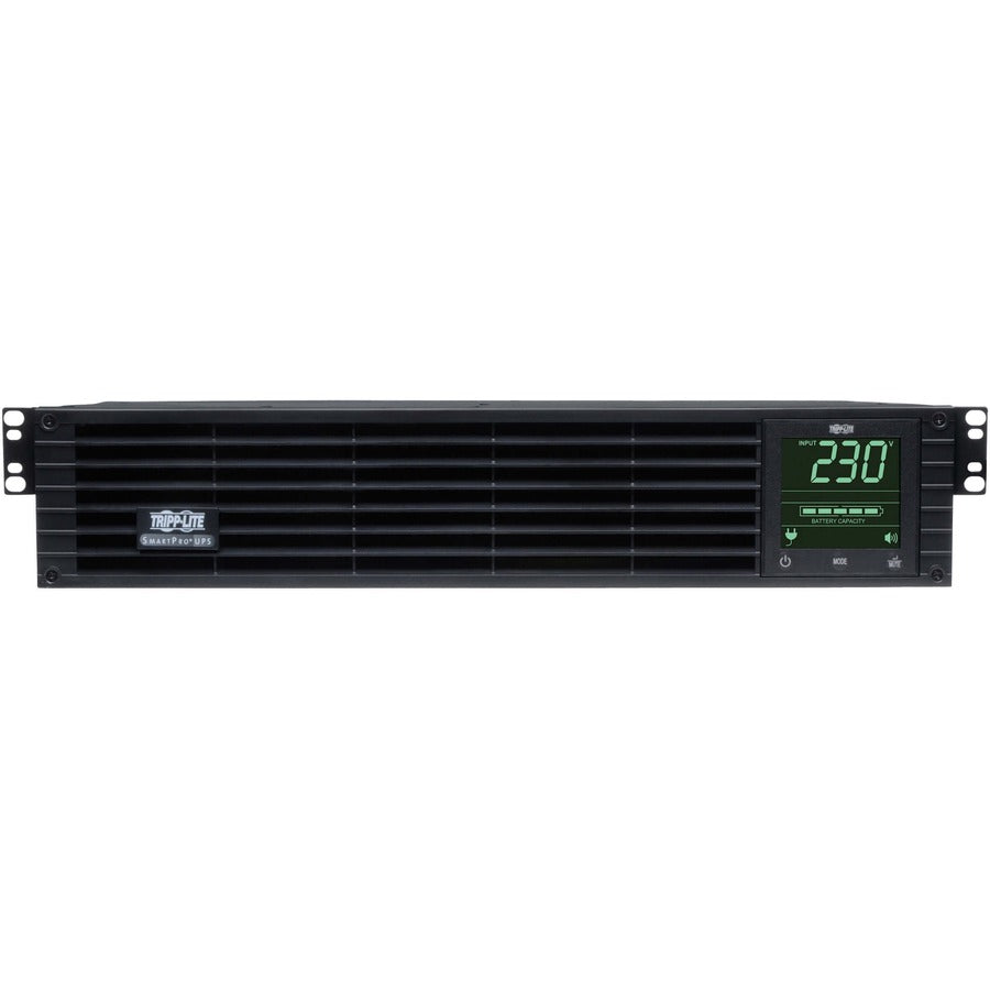 Tripp Lite by Eaton SmartPro 230V 2.2kVA 1.92kW Line-Interactive Sine Wave UPS, 2U, Extended Run, Network Card Options, LCD, USB, DB9 Battery Backup — SMX2200XLRT2U
